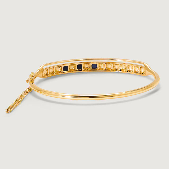 Pyramid Elevation Strip 18KT Lapis Lazuli Bangle,,hi-res image number null