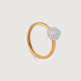 Teardrop Sparkle Gold & Diamond Finger Ring,,hi-res view 3
