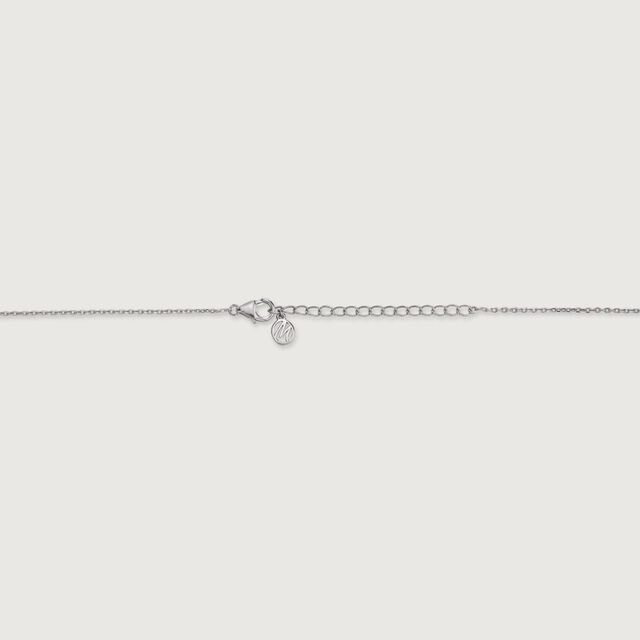 Pretty Minimal Silver Earrings and Necklace Set,,hi-res image number null