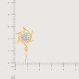 Moonlit Mansions 14KT Nakshatra Drop Earring,,hi-res view 3