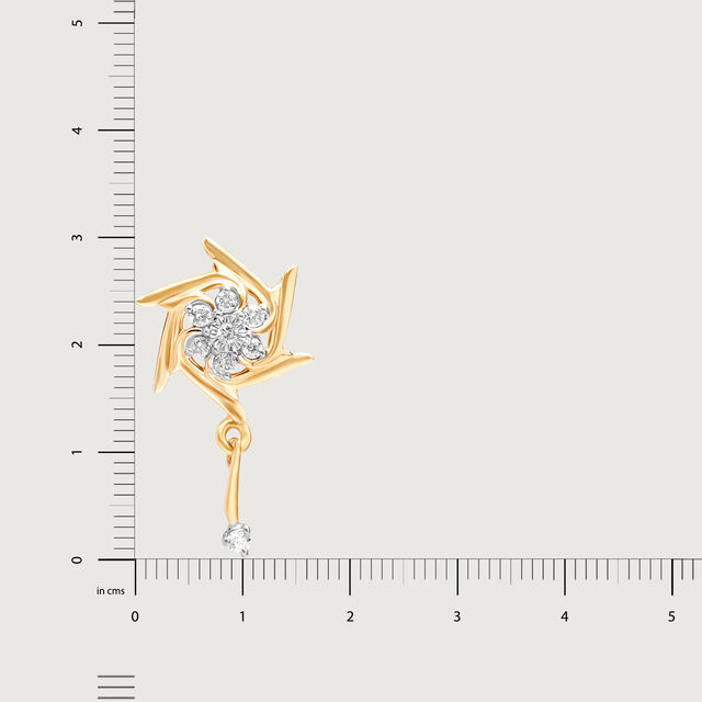 Moonlit Mansions 14KT Nakshatra Drop Earring,,hi-res image number null