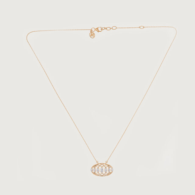 Interwoven Rhythm Diamond Necklace,,hi-res image number null