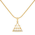 14kt Yellow Gold Aquarius Pendant,,hi-res view 2