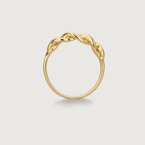 Braided Twist Gold Ring