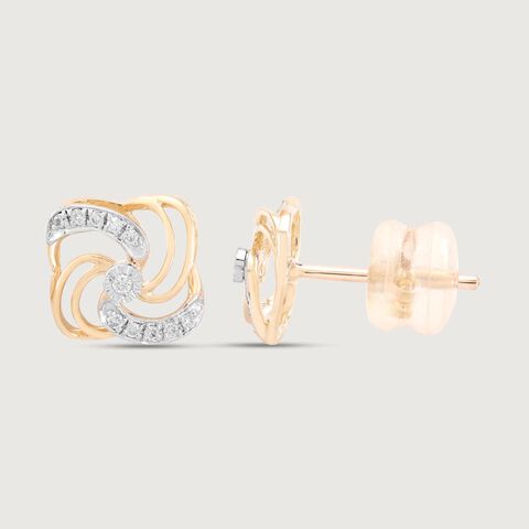Swirl Pop Diamond Earrings