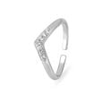 Boomerang Love Silver Toe Ring,,hi-res view 3
