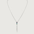 Colour Pop Cocktail Silver Necklace for Women,,hi-res view 2