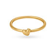 14KT Yellow Gold Heart-Shaped Finger Ring,,hi-res view 2
