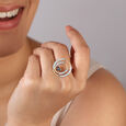 Celestial Dance 14KT Diamond and Blue Sapphire Ring,,hi-res view 2