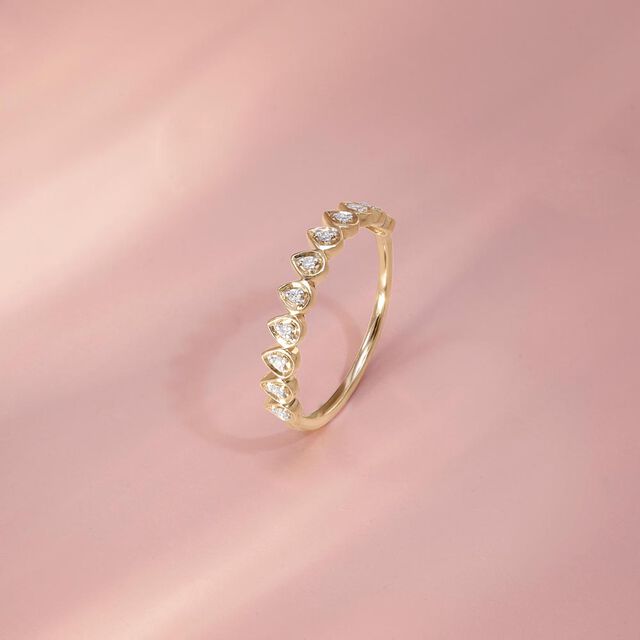 Petal Arc Diamond Ring,,hi-res image number null