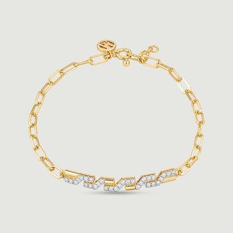 Dynamic Geometric Diamond Bracelet