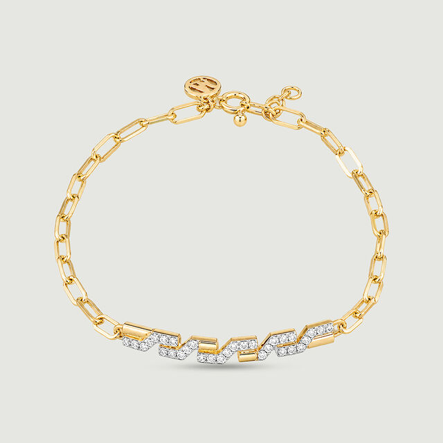 Dynamic Geometric Diamond Bracelet,,hi-res image number null