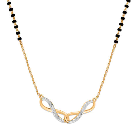 14KT Hypnotizing Diamond Mangalsutra