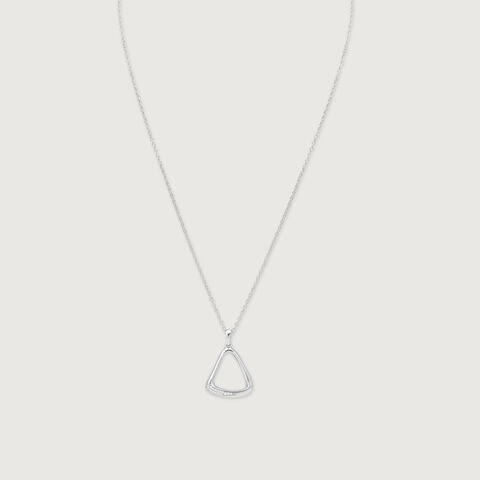 Refined Curve Silver Necklace