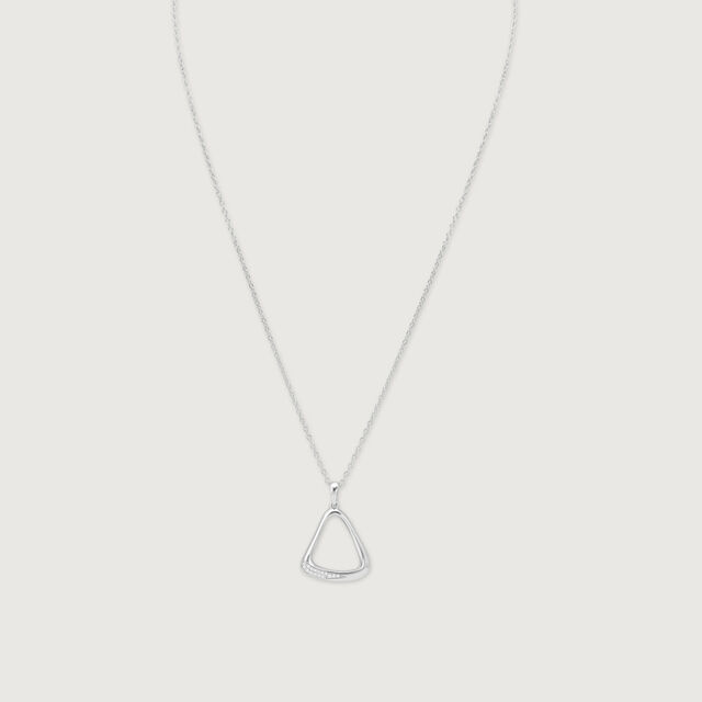 Refined Curve Silver Necklace,,hi-res image number null