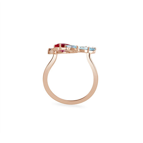 14KT Rose Gold Caribbean Rum Punch Finger Ring