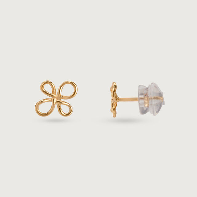 Eternal Blossom 14KT Yellow Gold Stud Earrings,,hi-res image number null