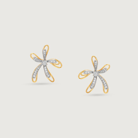 Enchanted Bloom Diamond Stud Earrings