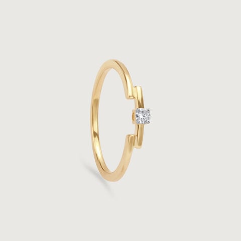 Linear Spark Diamond Ring