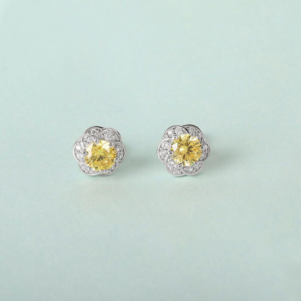 Earrings Buy Stylish Gold Diamond Earrings for Women Online Mia By Tanishq