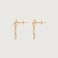 Flowing Whisper Diamond Stud Earrings,,hi-res view 2