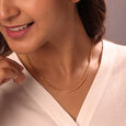 Twisted Rope 22 Kt Gold Chain,,hi-res view 2