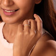 Eternal Love 14KT Gold & Diamond Finger Ring,,hi-res view 2