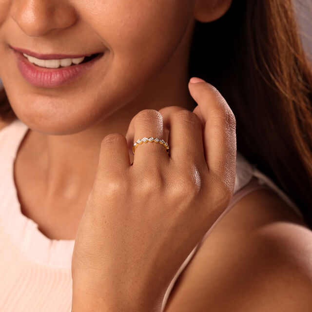 Eternal Love 14KT Gold & Diamond Finger Ring,,hi-res image number null