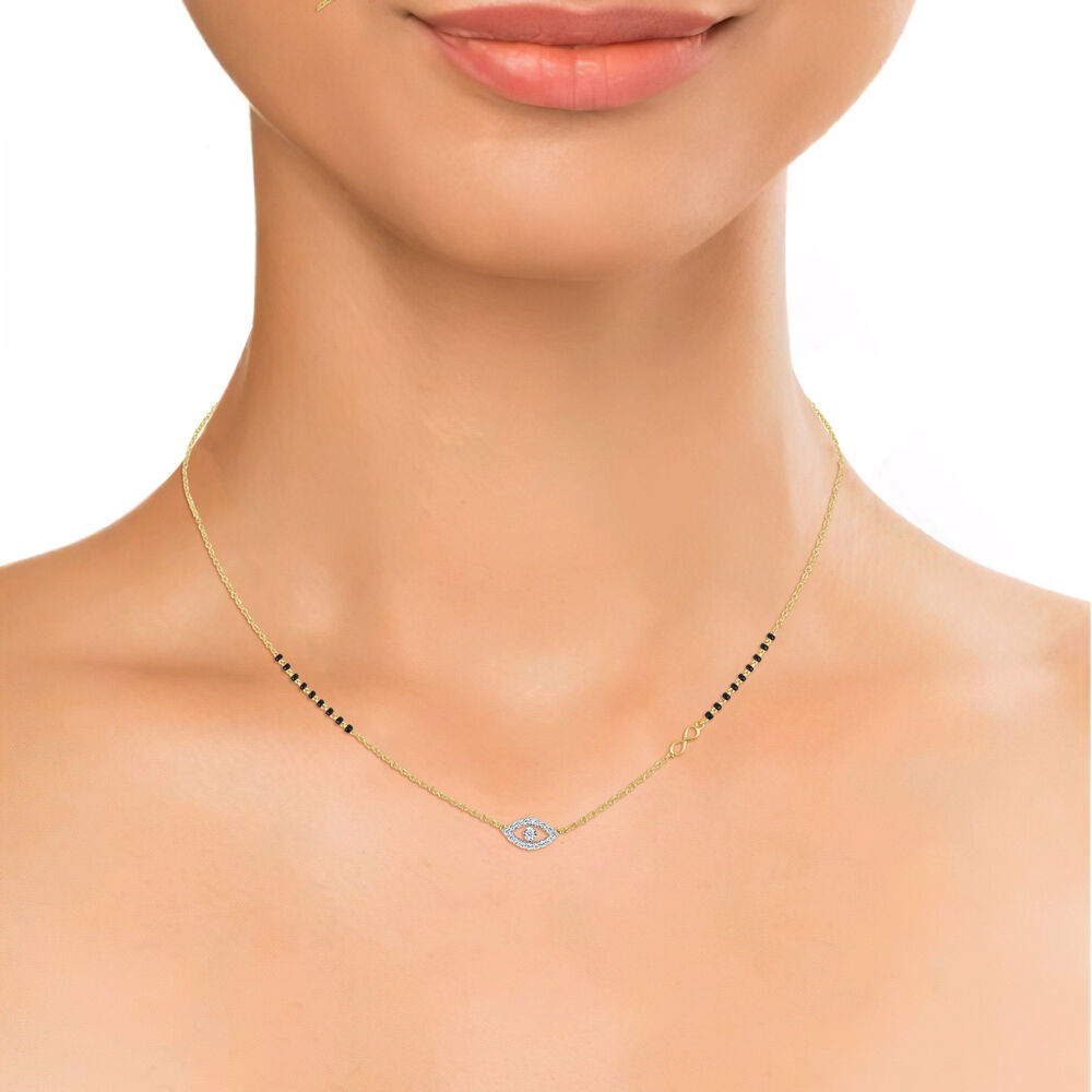 Evil eye 2025 mangalsutra necklace