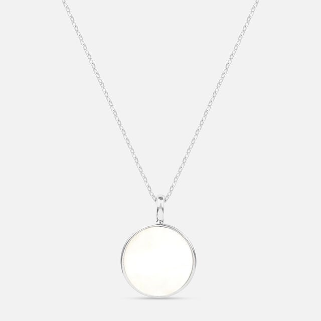 Moonlit Essence Pearl Silver Necklace,,hi-res image number null