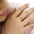 18 KT Exquisite Rose Gold Ring,,hi-res view 3