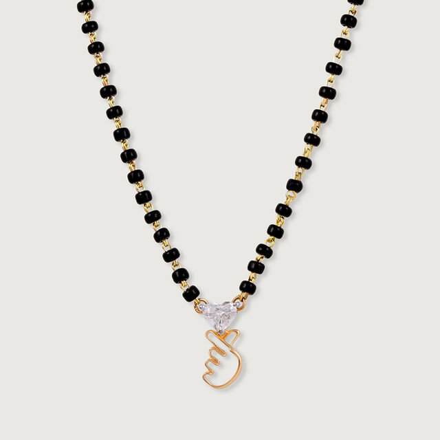 Korean Love 14 kt Gold & Diamond Mangalsutra,,hi-res image number null