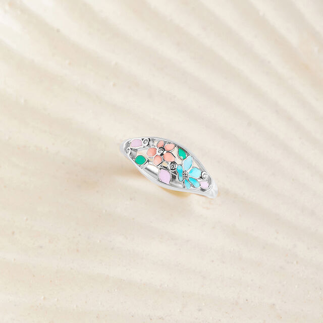 Meadow Shine Silver Finger Ring,,hi-res image number null