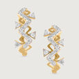 Lippan Glow Gold & Diamond Hoop Earrings,,hi-res view 2
