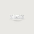 Sleek Frame Silver Ring,,hi-res view 4