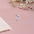 Whimsical Bloom Silver Nose Pin,,hi-res view 1