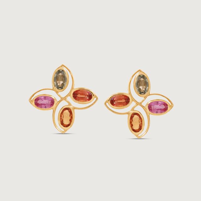 Chic Whirl Sapphire Stud Earrings,,hi-res image number null