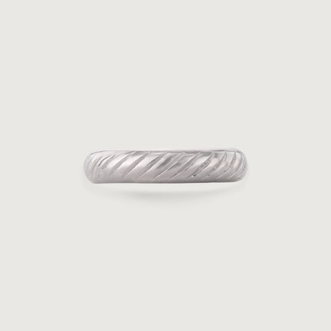 Swirly Sleek Silver Ring