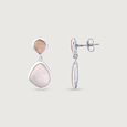 Mother of Pearl Dreamy Silver Drop Earrings,,hi-res view 4