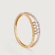 Radiant Duo Gold & Diamond Finger Ring,,hi-res view 4