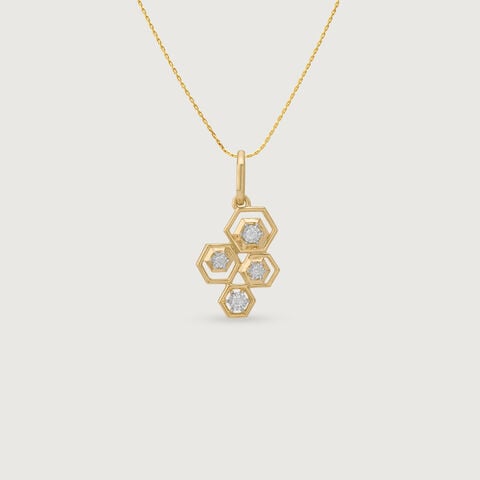 Honeycomb Radiance Diamond Pendant