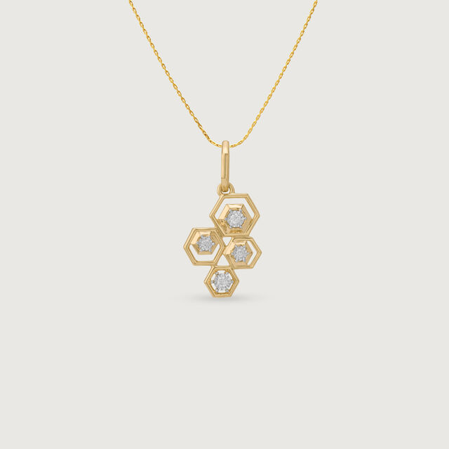 Honeycomb Radiance Diamond Pendant,,hi-res image number null