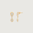 Faceted Balance Diamond Drop Earrings,,hi-res view 5