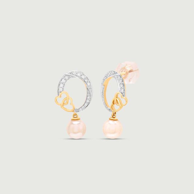 Playful Love Diamond Drop Earrings,,hi-res image number null