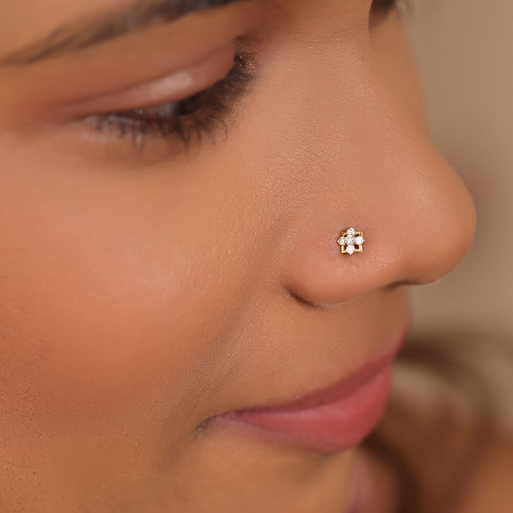 Real diamond nose stud clearance