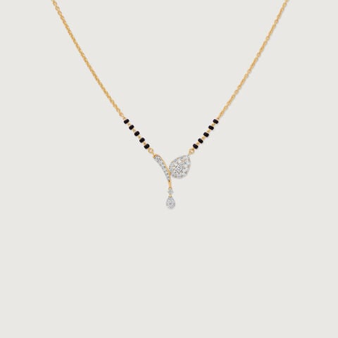 Fluid Asymmetric Diamond Mangalsutra
