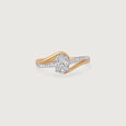 Sparkling Love Gold & Diamond Ring,,hi-res view 4