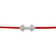 925 Silver Dumbbell Rakhi for Bodybuilder Bhai,,hi-res view 3