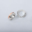 Crisscross Glam Silver Toe Rings,,hi-res view 1