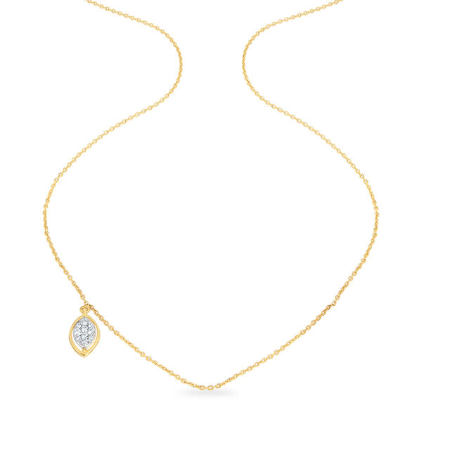 14KT Yellow Gold My Embrace Diamond Pendant With Chain,,hi-res view 1